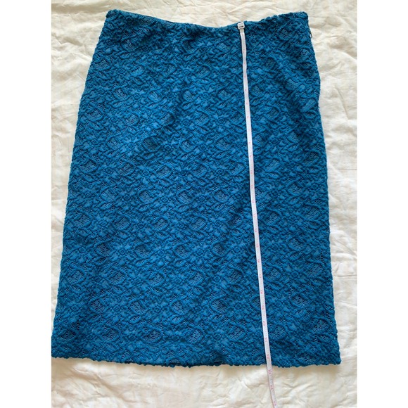 Moulinette Soeurs Turquoise Pencil Skirt Sz 6 - Picture 10 of 13